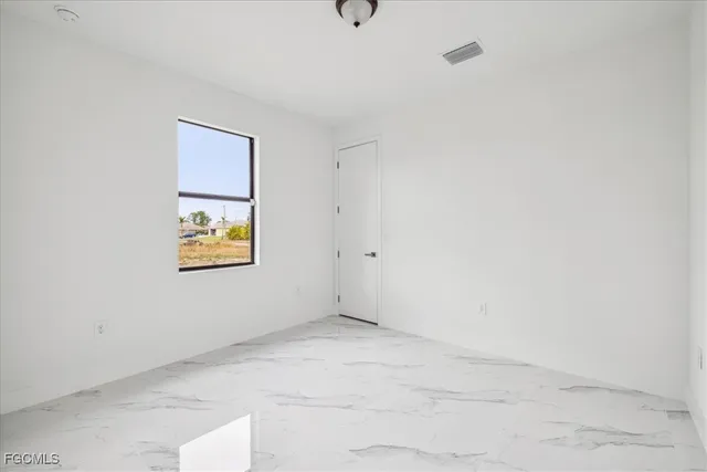 a view of an empty room