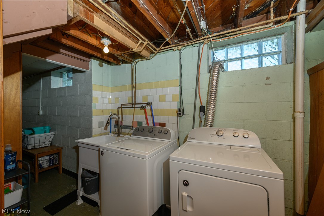 1243 Garman Road Akron, OH 44313 - Photo 21 of 21 Clothes washing area with independent washer and dryer and hookup for an electric dryer