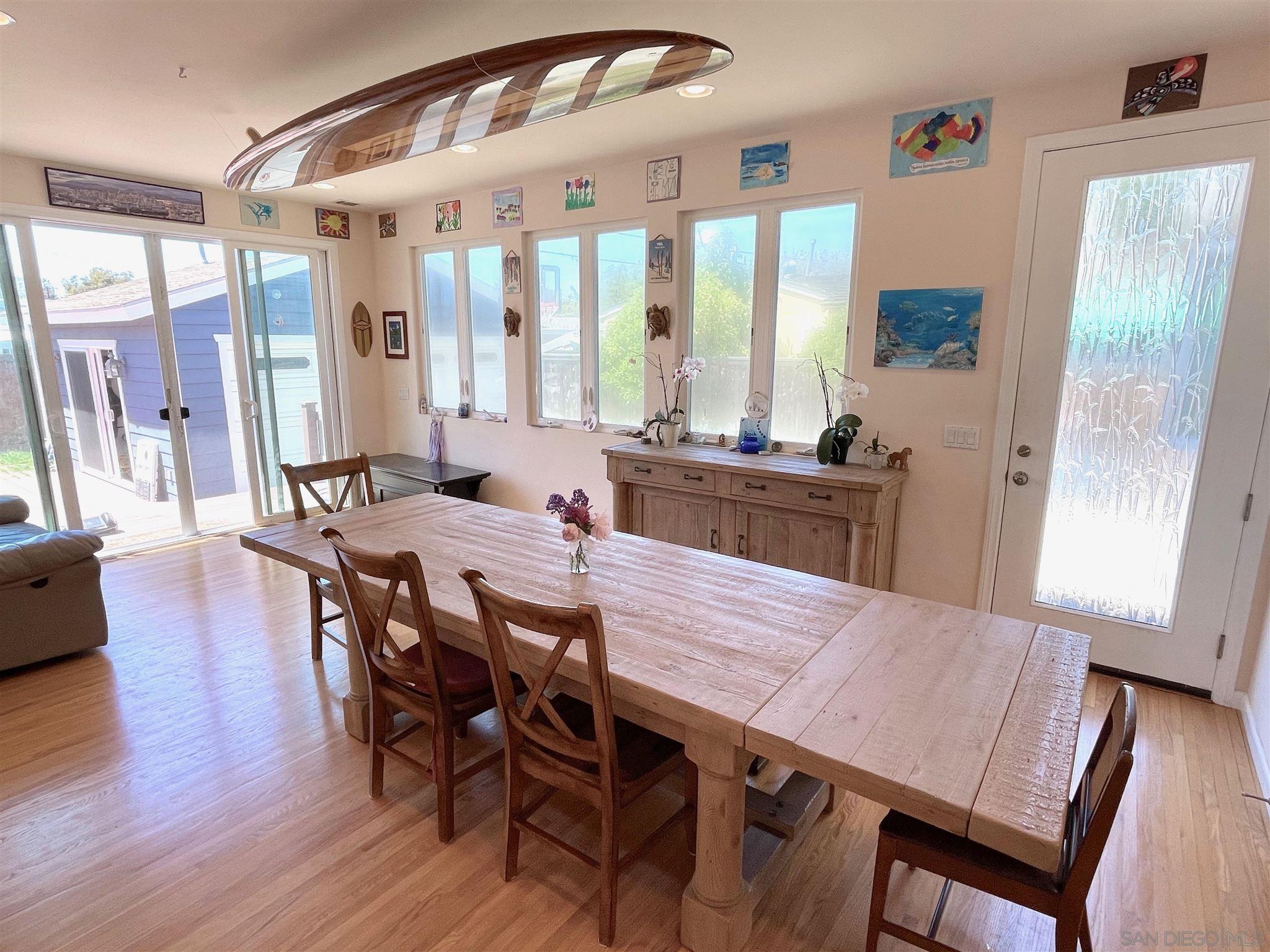 950 Cabrillo Avenue Coronado, CA 92118 - Photo 13 of 31 a view of a dining room with furniture window and wooden floor