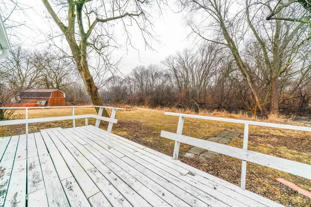 a backyard of a house