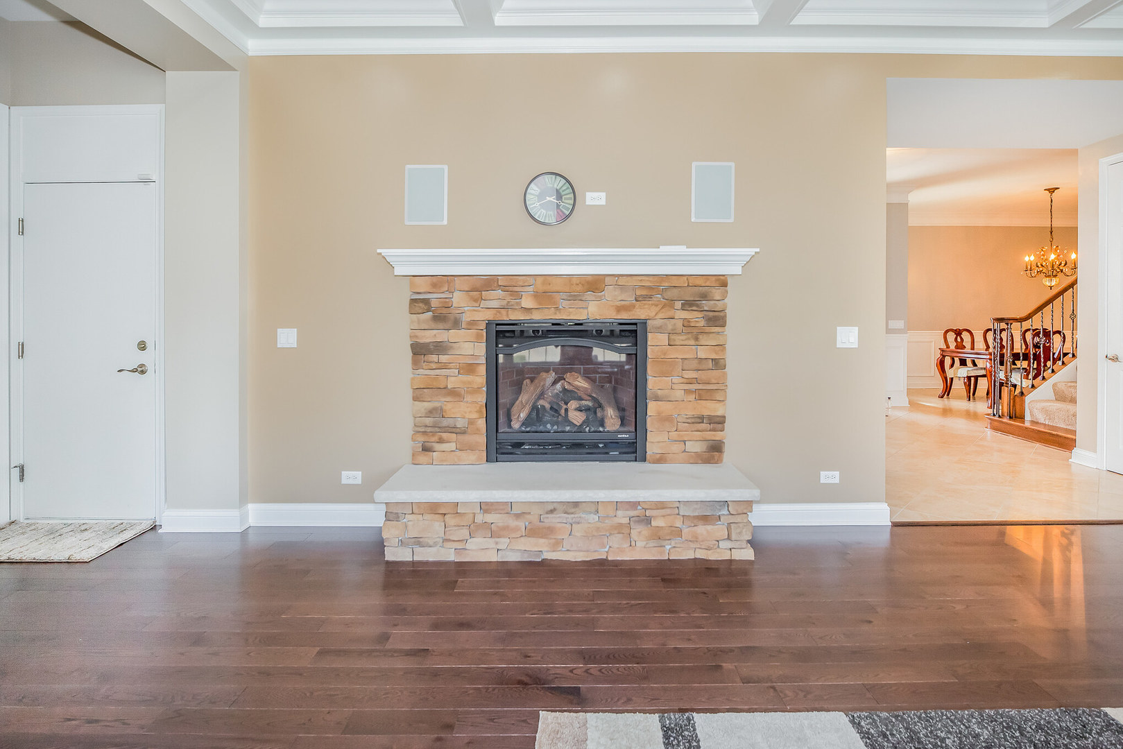 1115 Ashley Lane Inverness, IL 60010 - Photo 12 of 50 a living room with a fireplace
