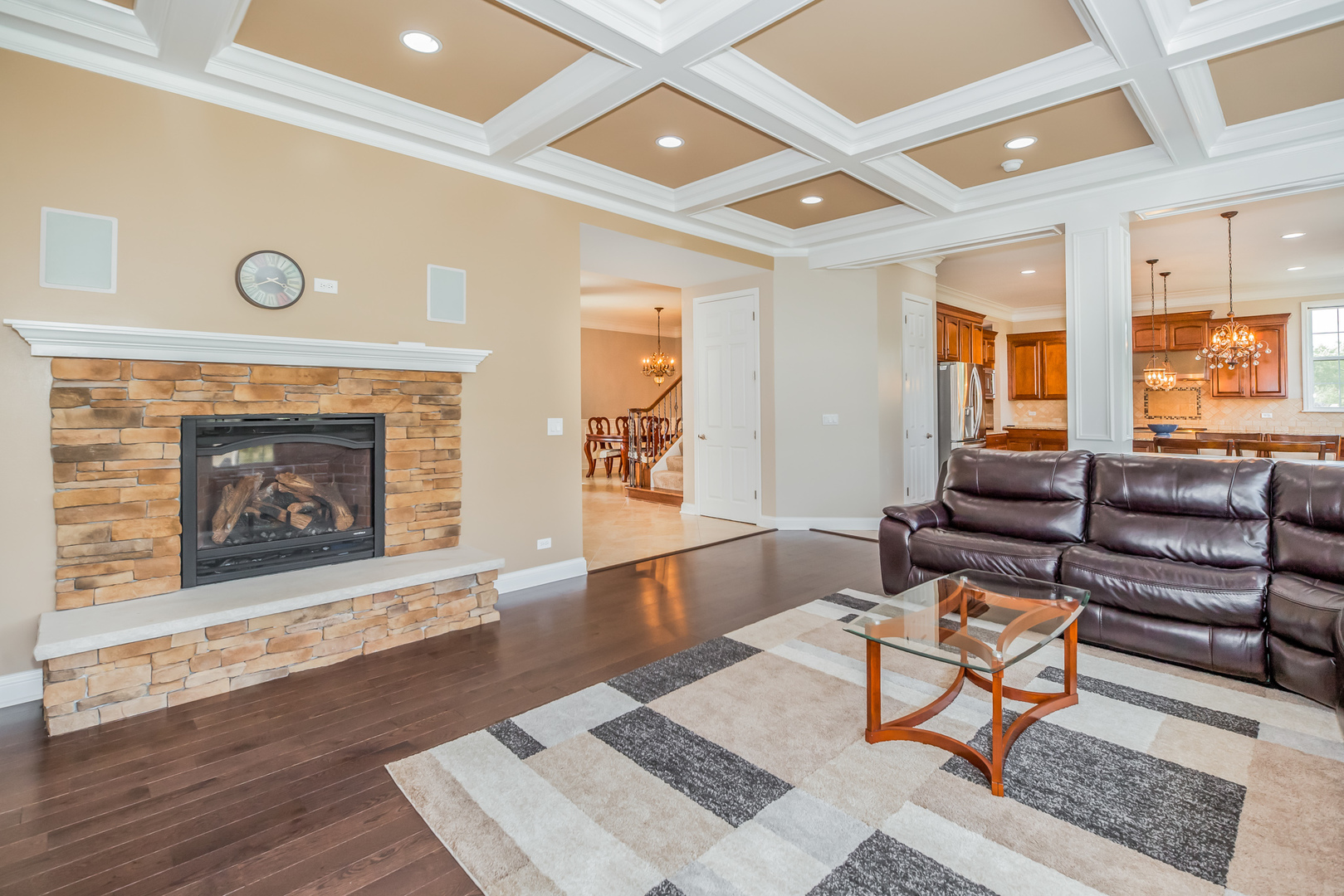 1115 Ashley Lane Inverness, IL 60010 - Photo 15 of 50 a living room with furniture and a fireplace