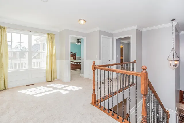 a view of a hallway with interior of the house