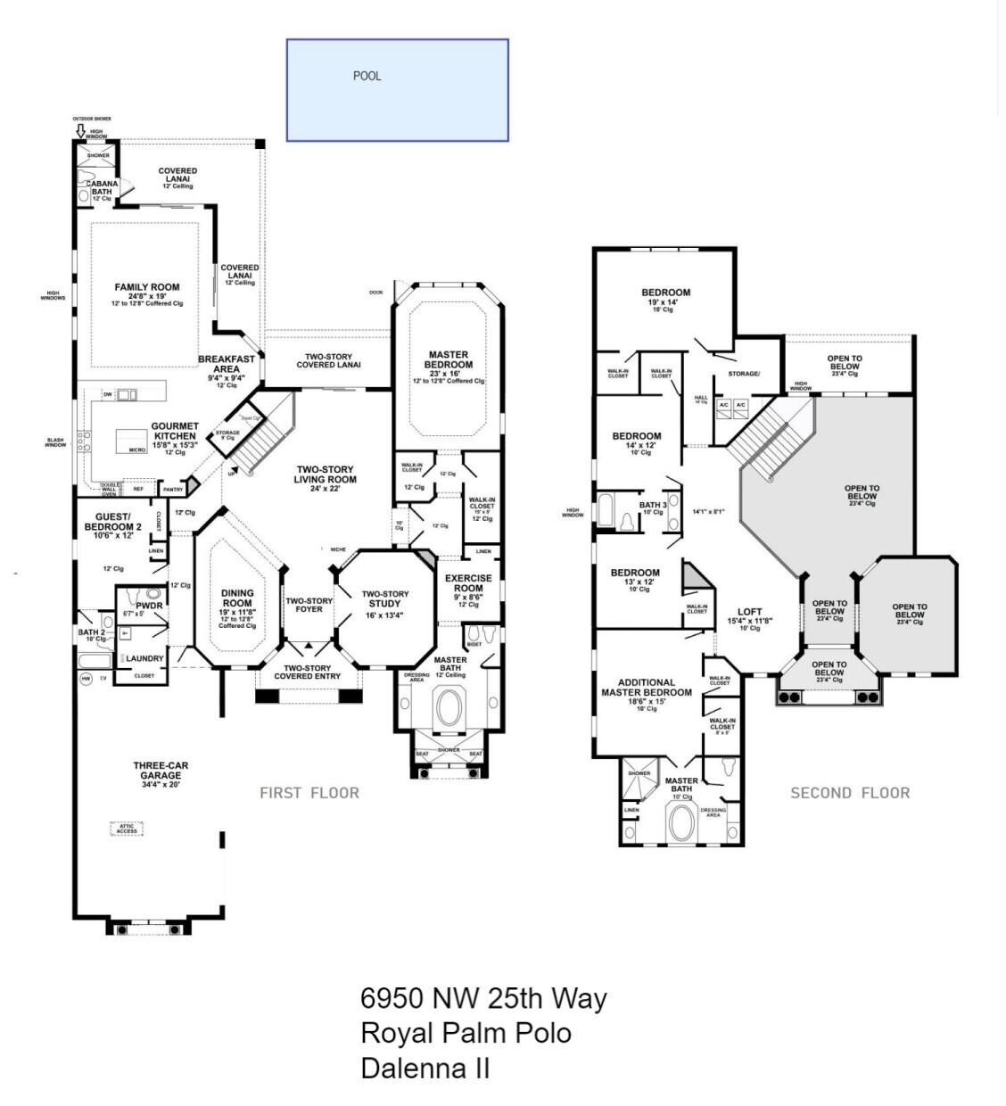 6950 Northwest 25th Way Boca Raton, FL 33496 - Photo 90 of 90 Floor Plan