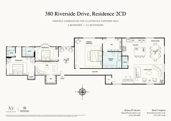 $1,650,000 | 380 Riverside Drive, Unit 2CD | Morningside Heights