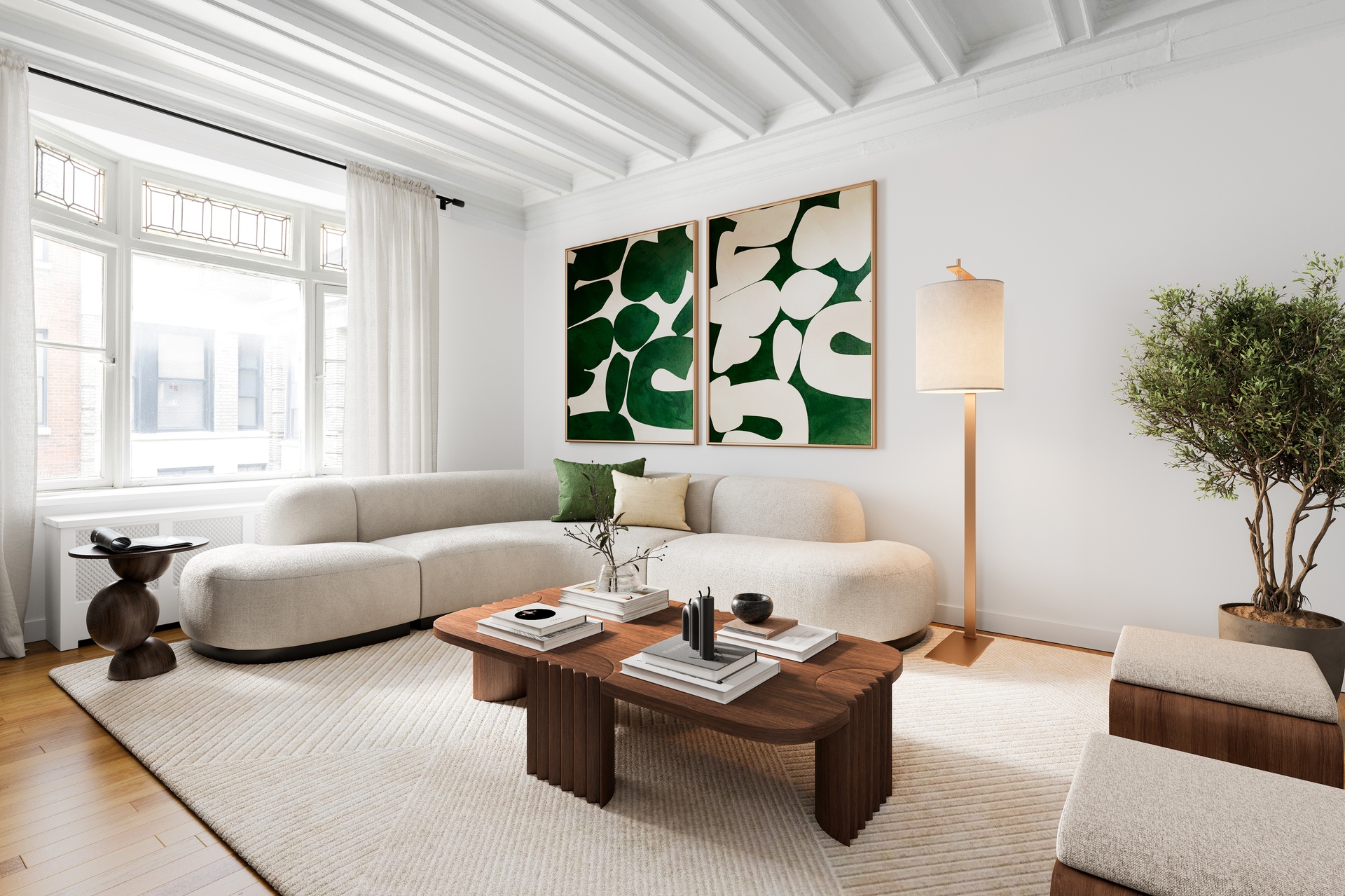 380 Riverside Drive, Unit 2CD Manhattan, NY 10025 - Photo 7 of 18 a living room with furniture and painting on the wall