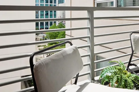 a view of a balcony