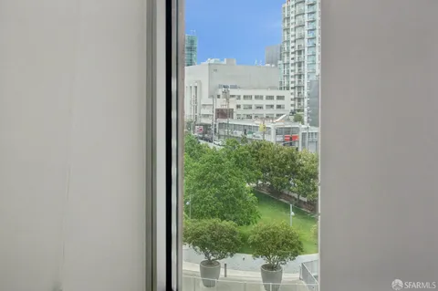 a view of a balcony