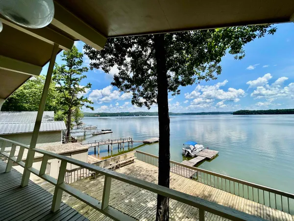 a view of a balcony from a balcony