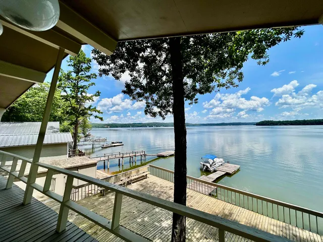 a view of a balcony from a balcony