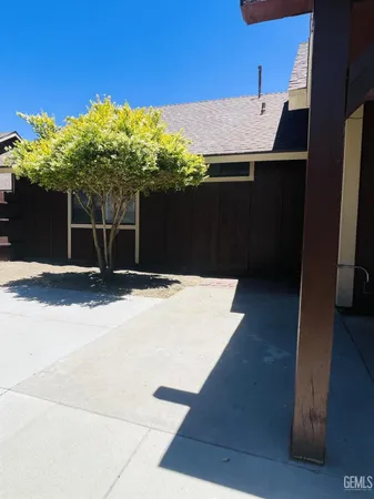 a backyard of a house