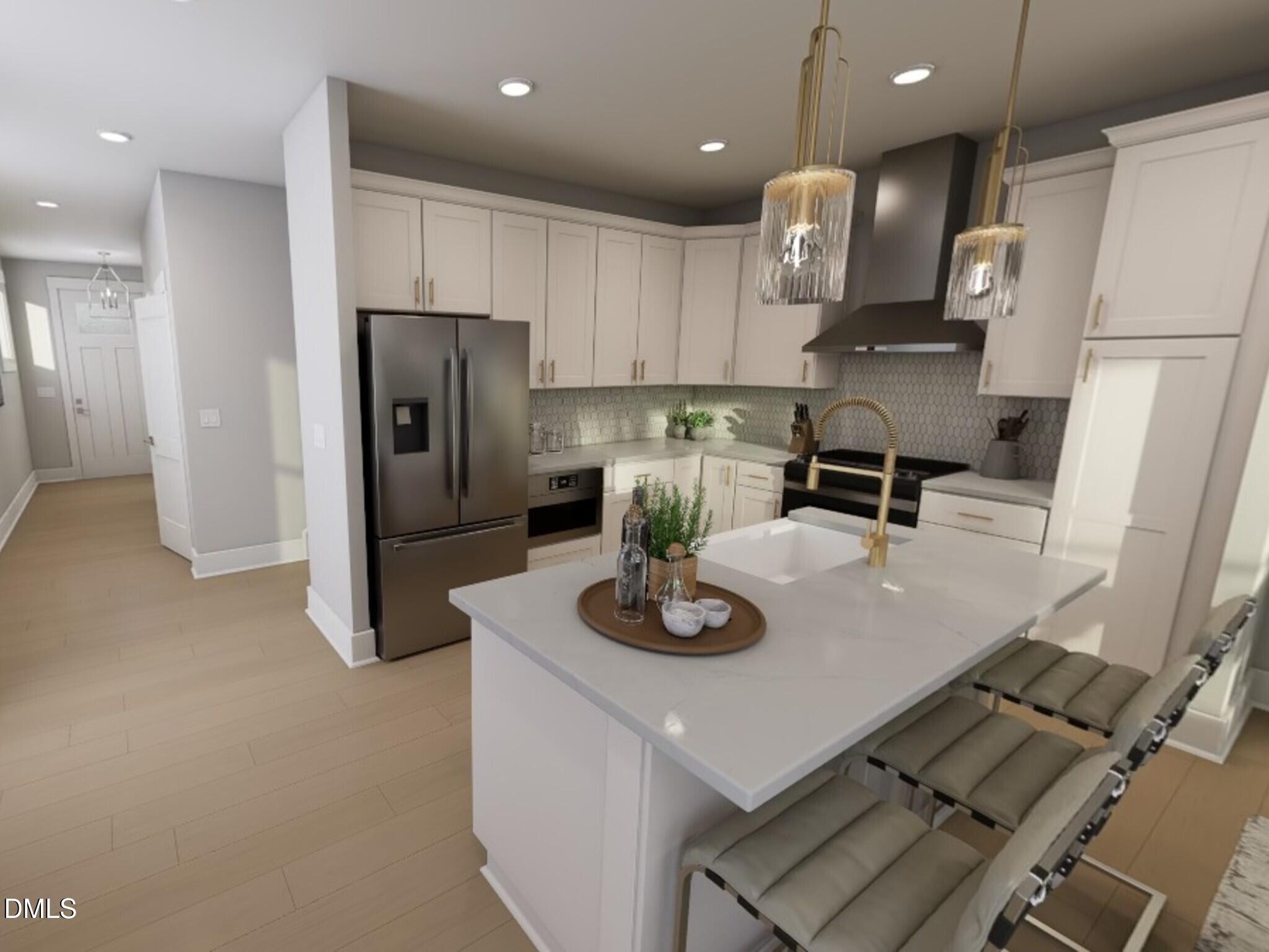 626 Cable Court Apex, NC 27523 - Photo 1 of 13 a kitchen with stainless steel appliances granite countertop a sink refrigerator and cabinets