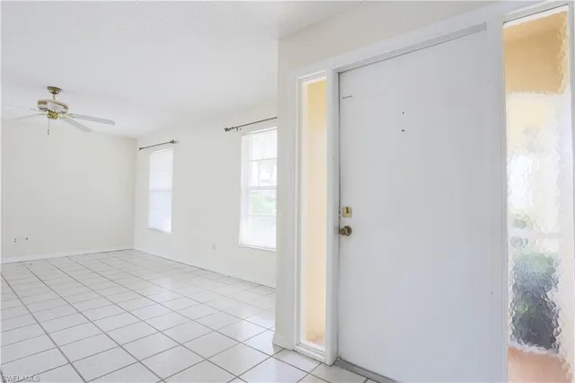 a view of an empty room