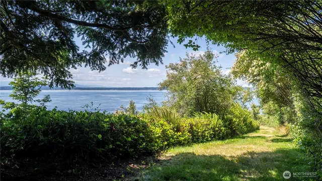 a view of yard with green space