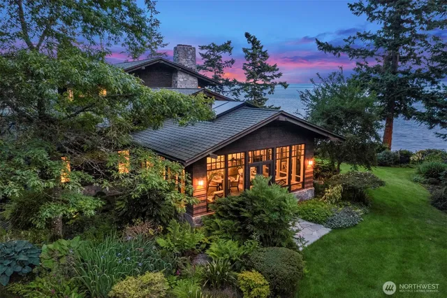 a house view with a garden space