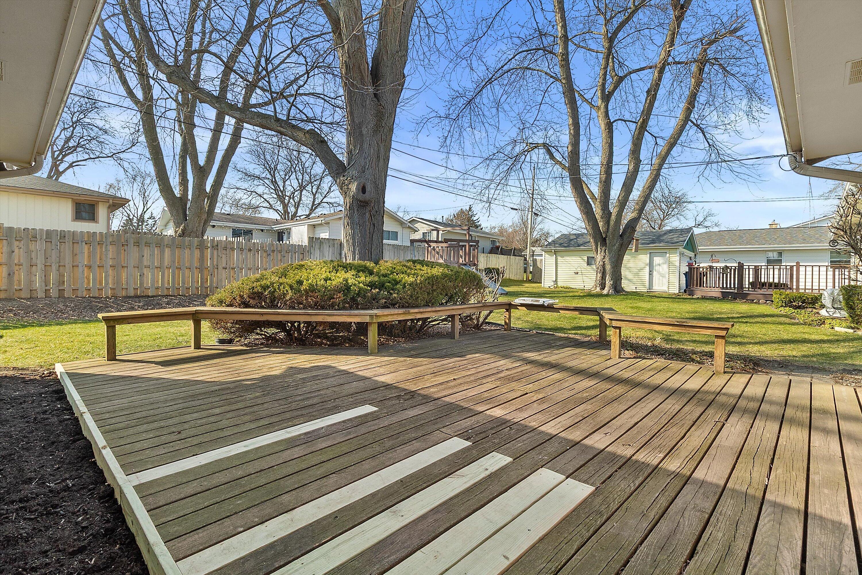 210 Echo Lane Racine, WI 53406 - Photo 23 of 31 Large Deck/ Back Yard