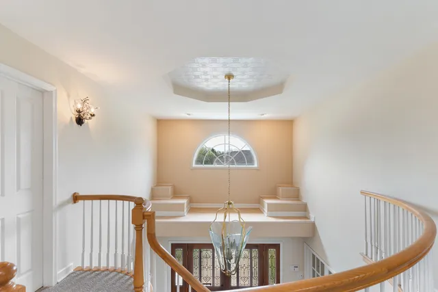 a workspace with furniture and window