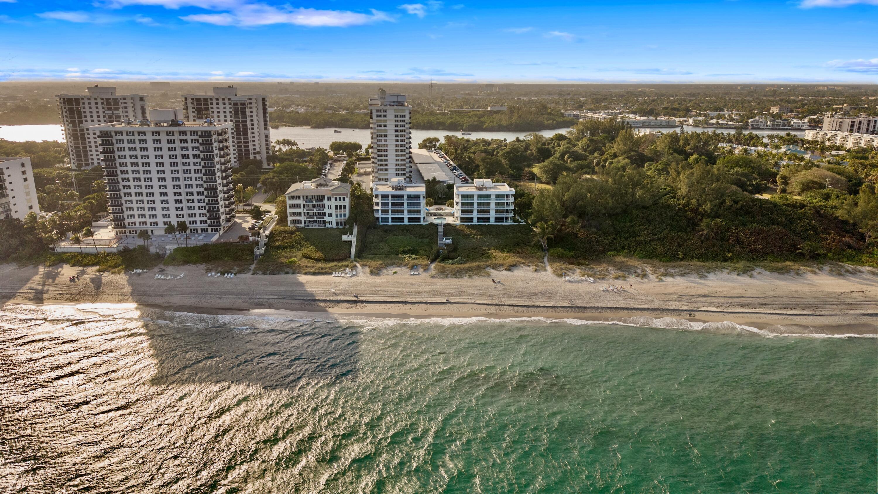 2150 North Ocean Boulevard, Unit 4N Boca Raton, FL 33431 - Photo 61 of 68 Beach Aerial