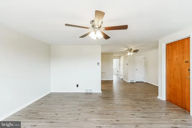 wooden floor in an empty room