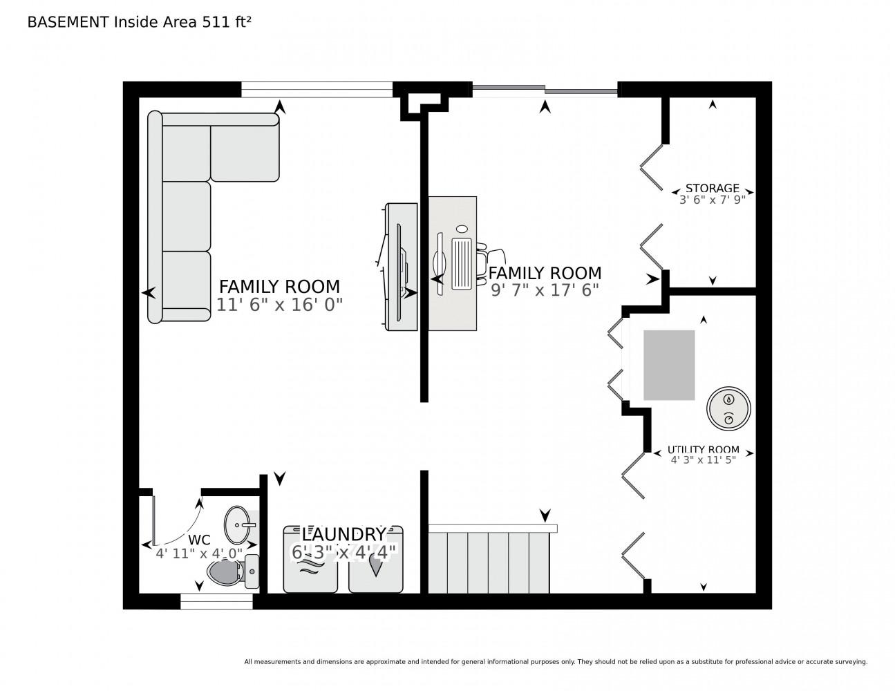 5707 Harwick Road Bethesda, MD 20816 - Photo 31 of 32 Lower Level Level Floor Plan