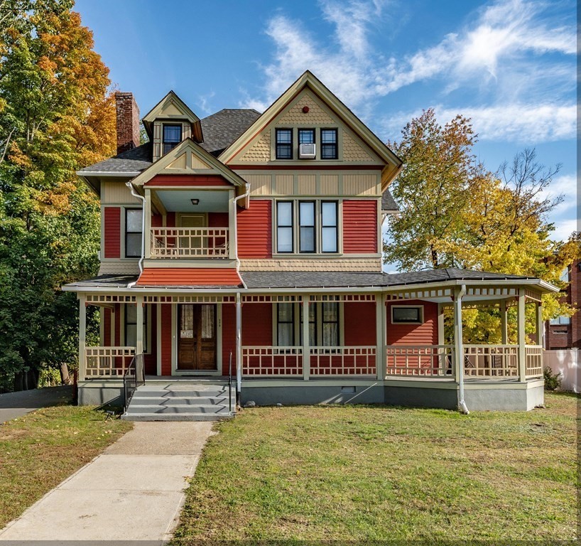 175 Mill Street Springfield, MA 01108 - Photo 1 of 42 a front view of a house with a yard balcony