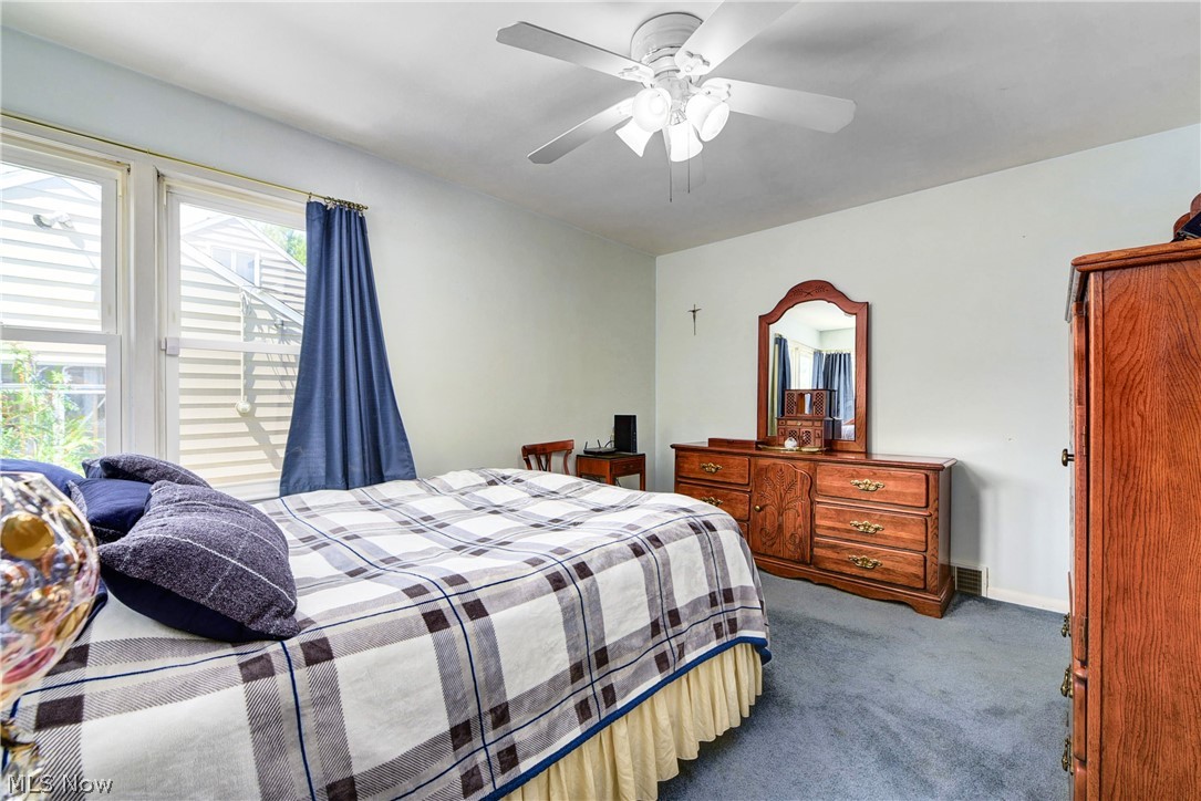 21399 Mastick Road Cleveland, OH 44126 - Photo 34 of 47 Bedroom with carpet flooring and ceiling fan