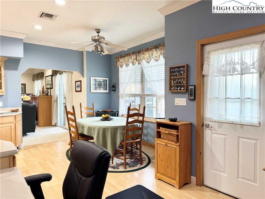 175 Olive Ridge Drive Crumpler, NC 28617 - Photo 24 of 50 a view of a dining room with furniture window and outside view