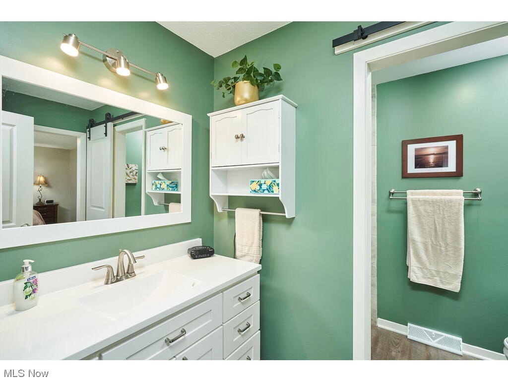 5535 River Styx Road Medina, OH 44256 - Photo 16 of 27 Bathroom featuring vanity and mirror