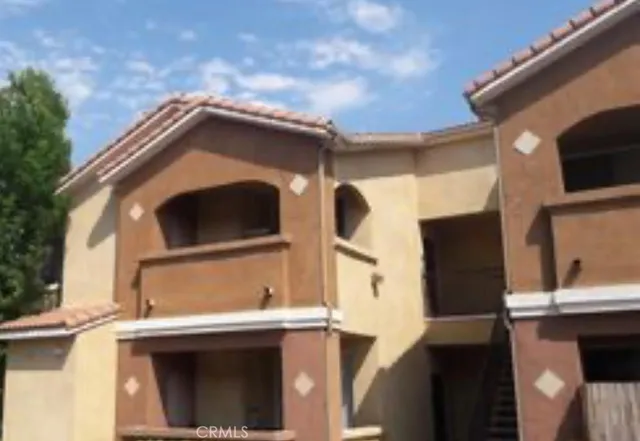 a view of a house with a balcony