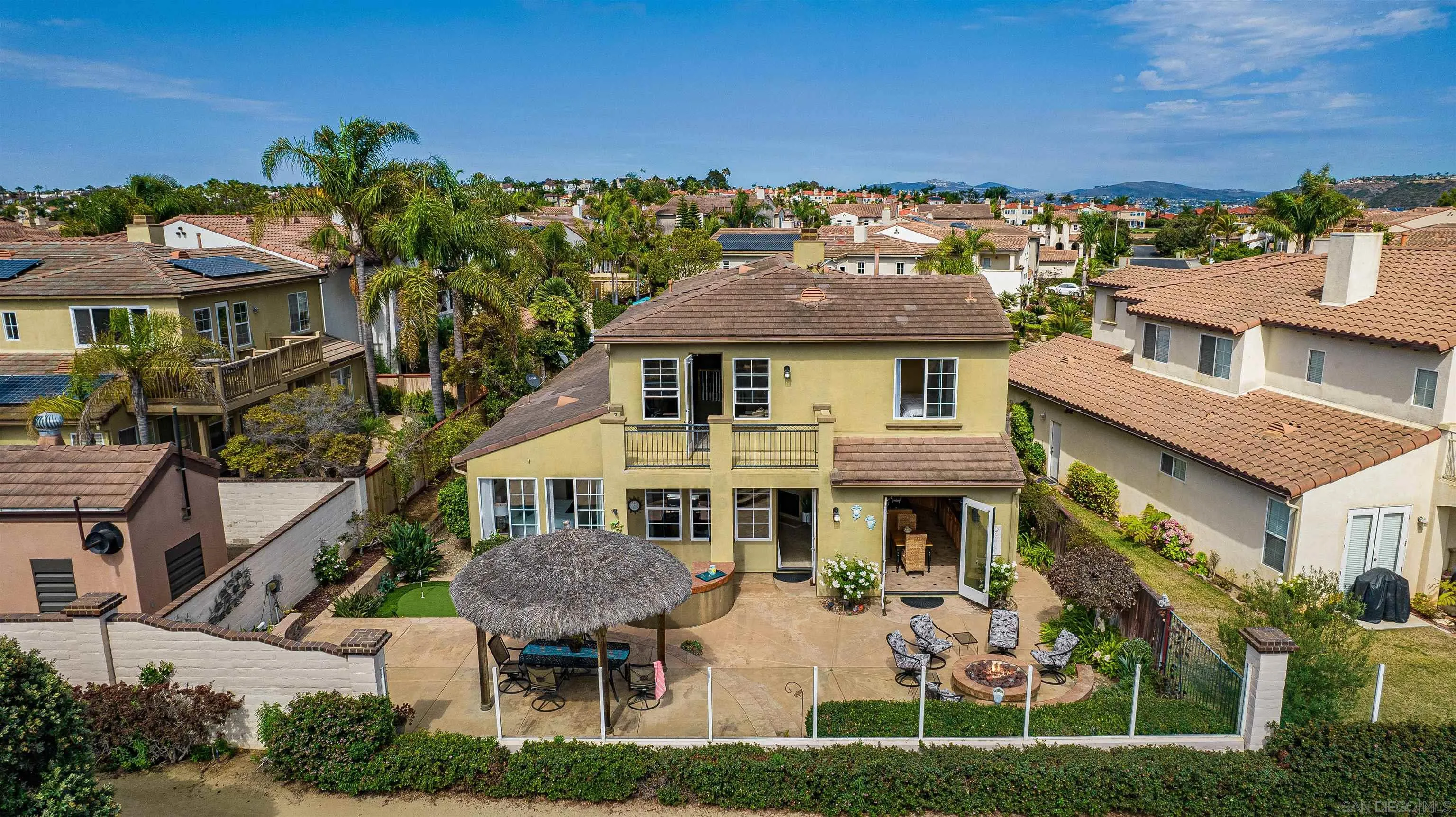 7539 Reeve Road Carlsbad, CA 92011 - Photo 28 of 30 a aerial view of a house with a yard and potted plants