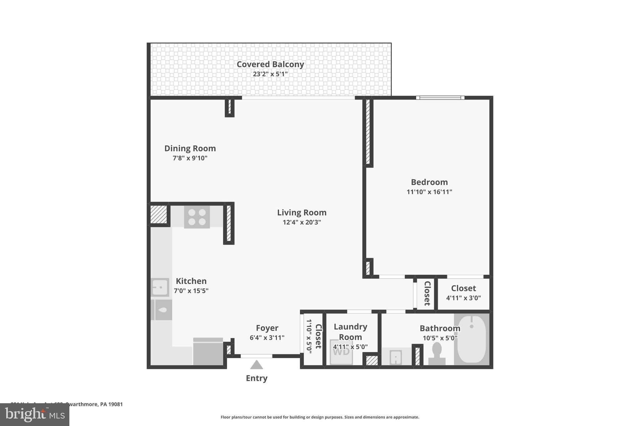 801 Yale Avenue, Unit 628 Swarthmore, PA 19081 - Photo 28 of 28 Floor Plan