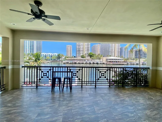 a dining hall with a large window in it