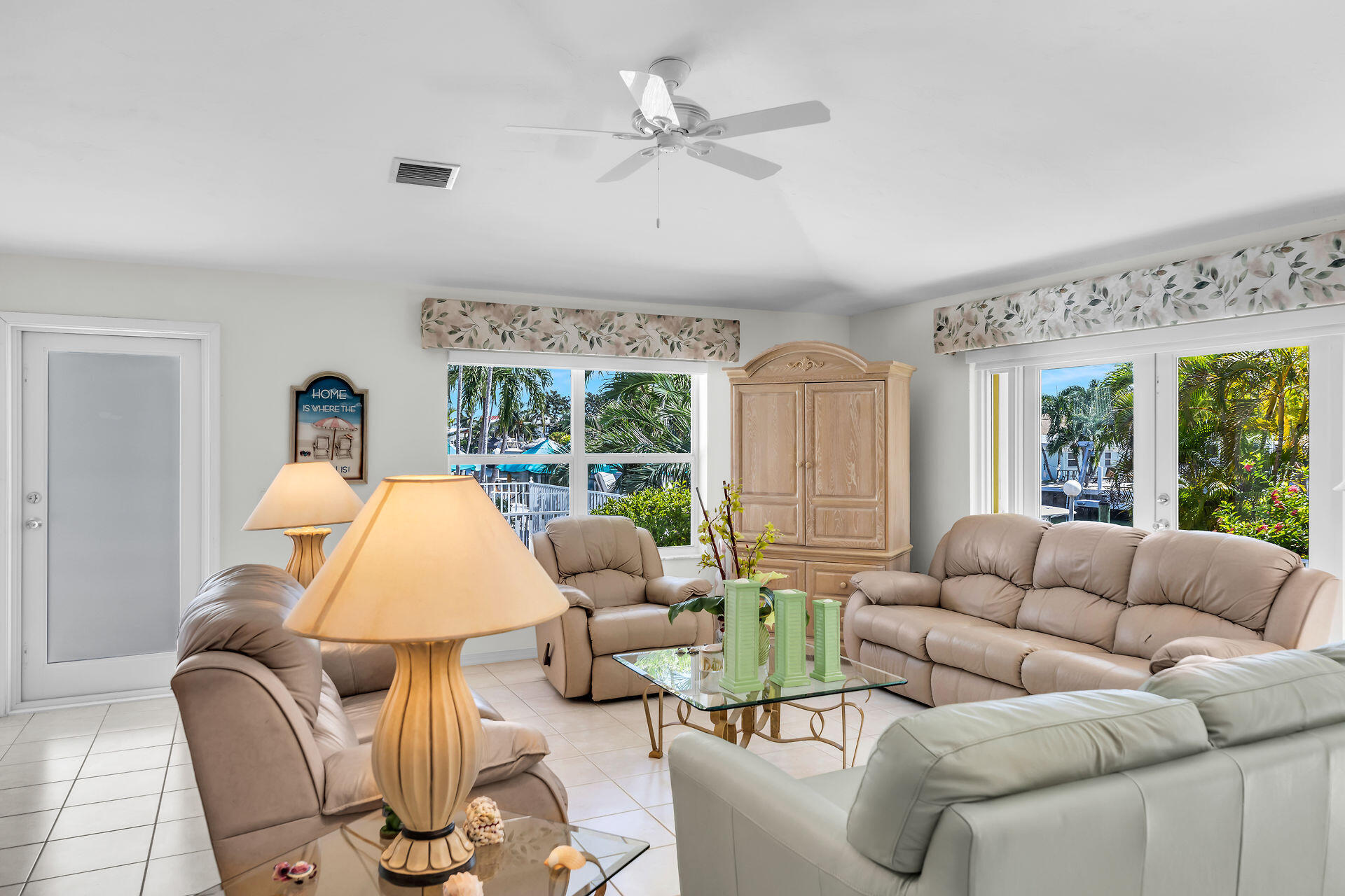 130 9th Street Key Colony Beach, FL 33051 - Photo 7 of 36 a living room with furniture and a large window