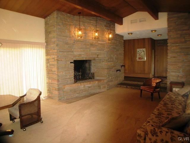 2039 Overhill Road Allentown, PA 18103 - Photo 16 of 26 Sunken living room off of the Moravian tile foyer