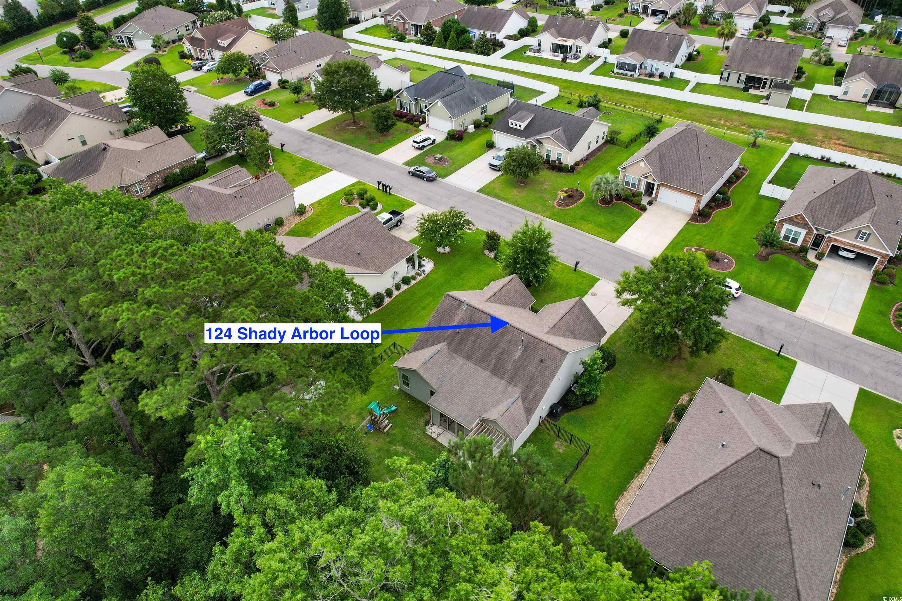 124 Shady Arbor Loop Longs, SC 29568 - Photo 32 of 40 Aerial perspective of suburban area