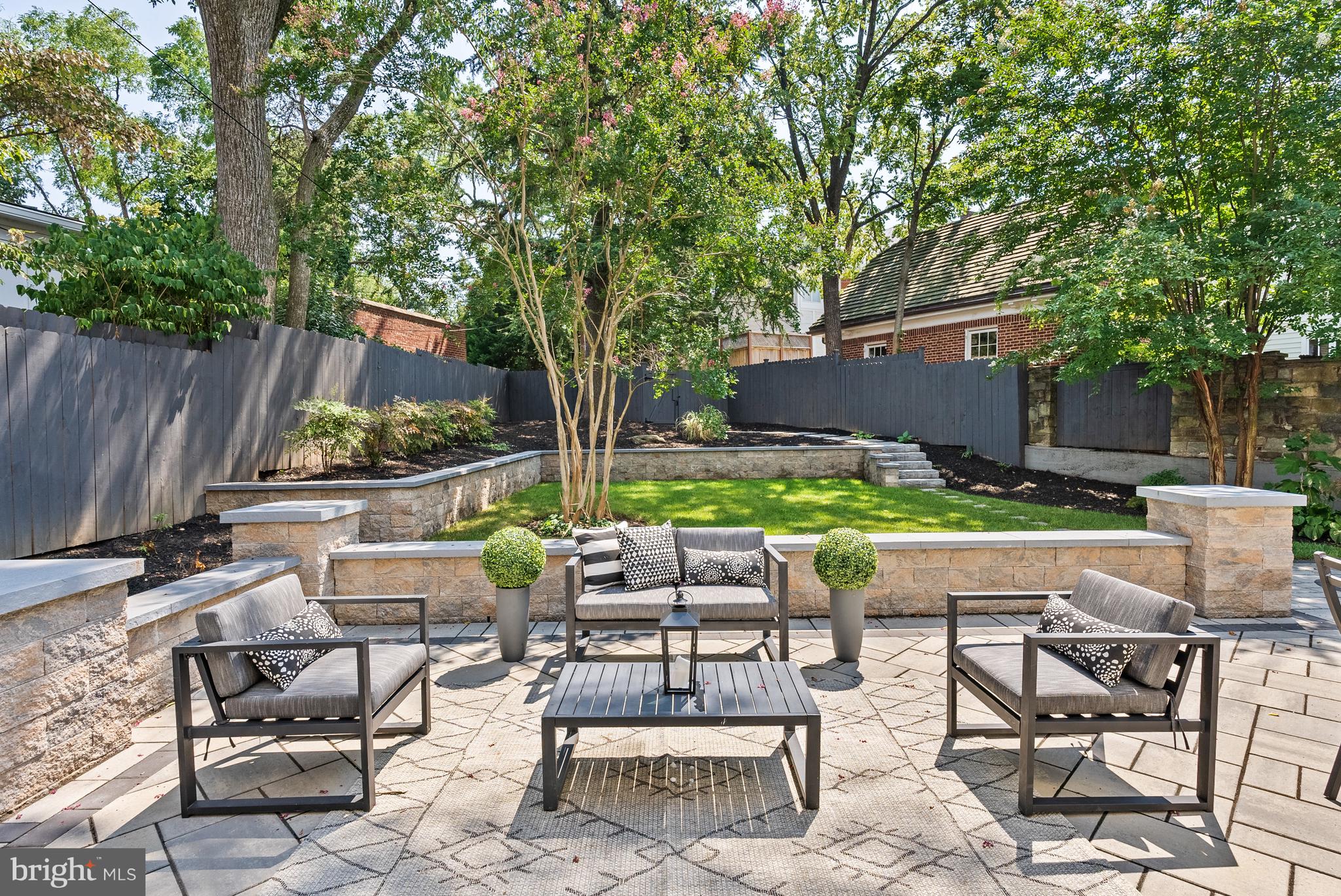 3126 Woodley Road Northwest Washington, DC 20008 - Photo 12 of 32 Rear Patio w/ Outdoor Kitchen