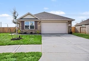 19 Greenbriar Loop Angleton, TX 77515 - Photo 1 of 19 Brand-new home with classic design, fresh landscaping, and a welcoming front entry that offers great curb appeal.