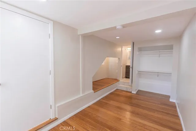 a view of an empty room and a gallery