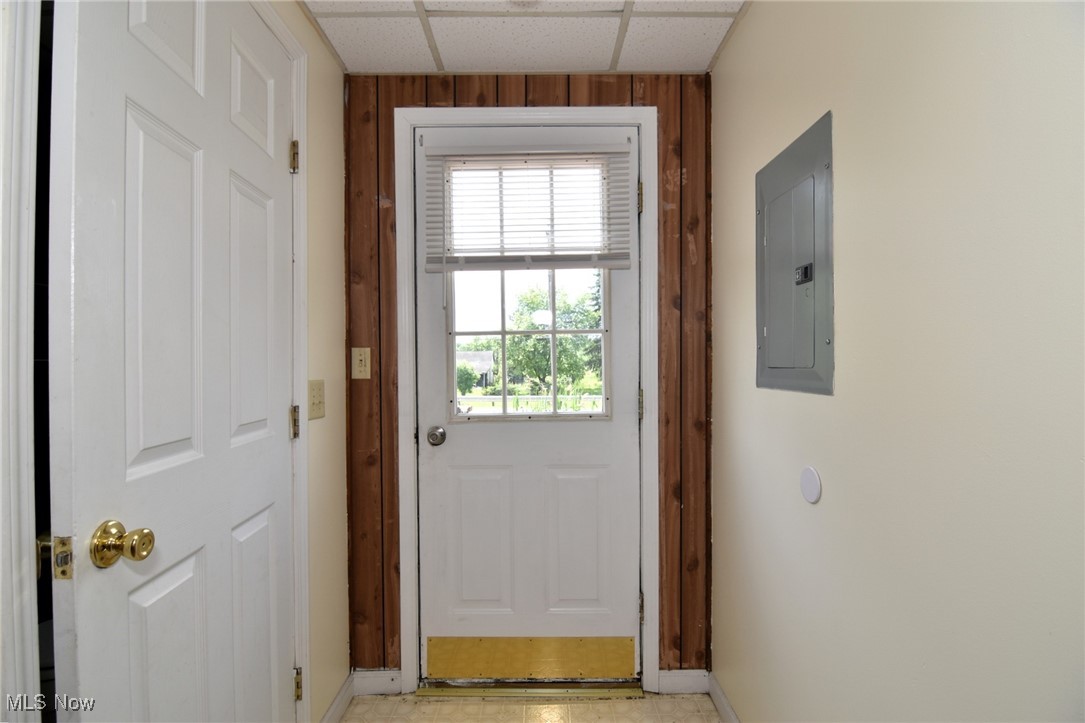 14405 Madison Road Middlefield, OH 44062 - Photo 15 of 30 Entryway featuring electric panel and a paneled ceiling