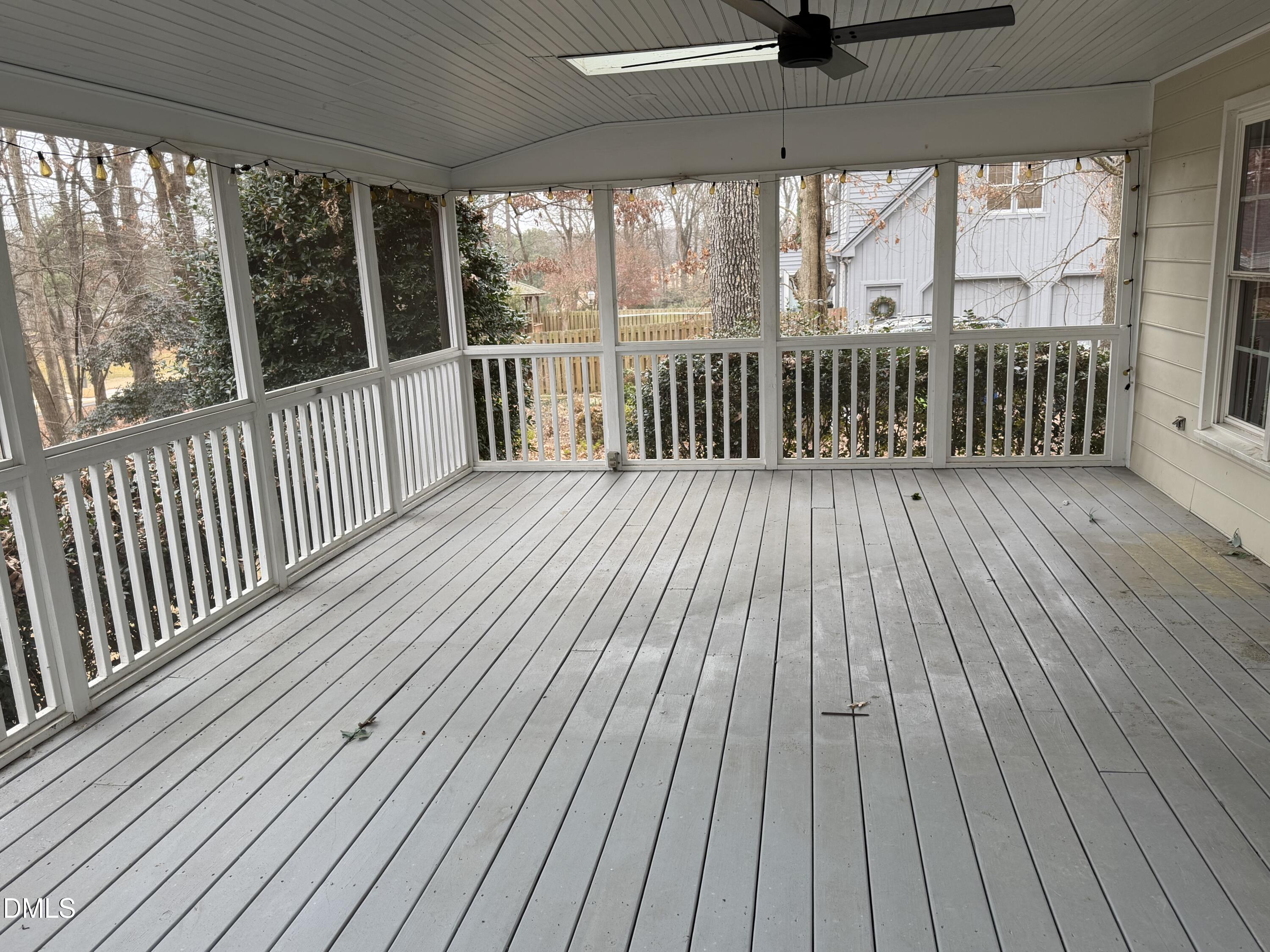 7824 Hardwick Drive Raleigh, NC 27615 - Photo 15 of 15 a view of a wooden deck with a yard