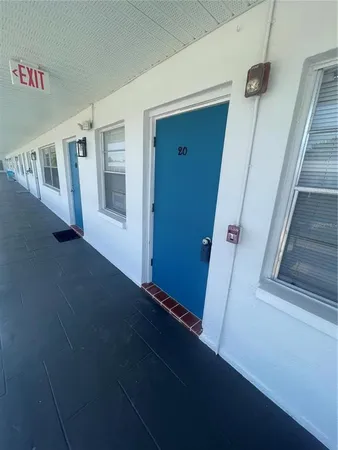 a view of front door