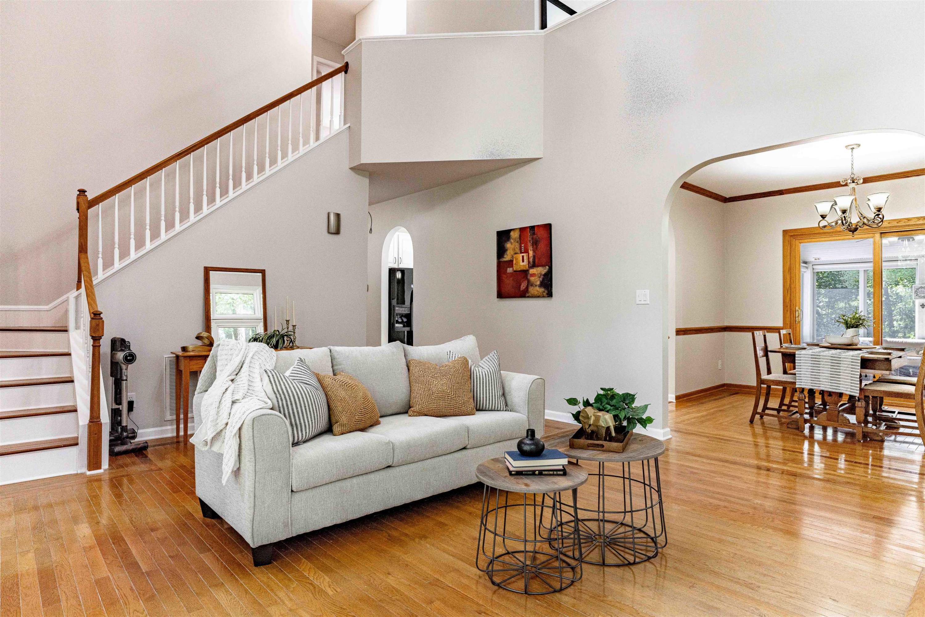 407 Catlin Road Cary, NC 27519 - Photo 3 of 42 a living room with furniture and wooden floor