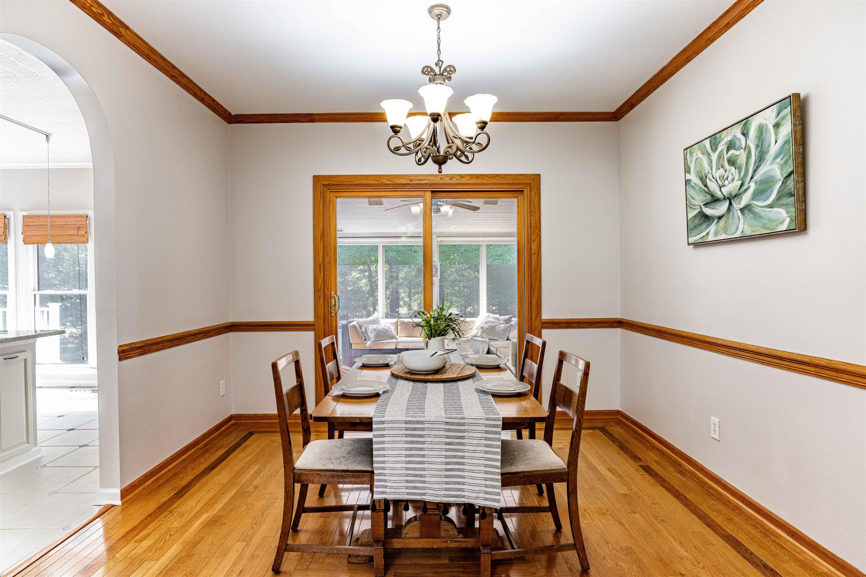 407 Catlin Road Cary, NC 27519 - Photo 31 of 42 a view of a dining room with furniture window and outside view