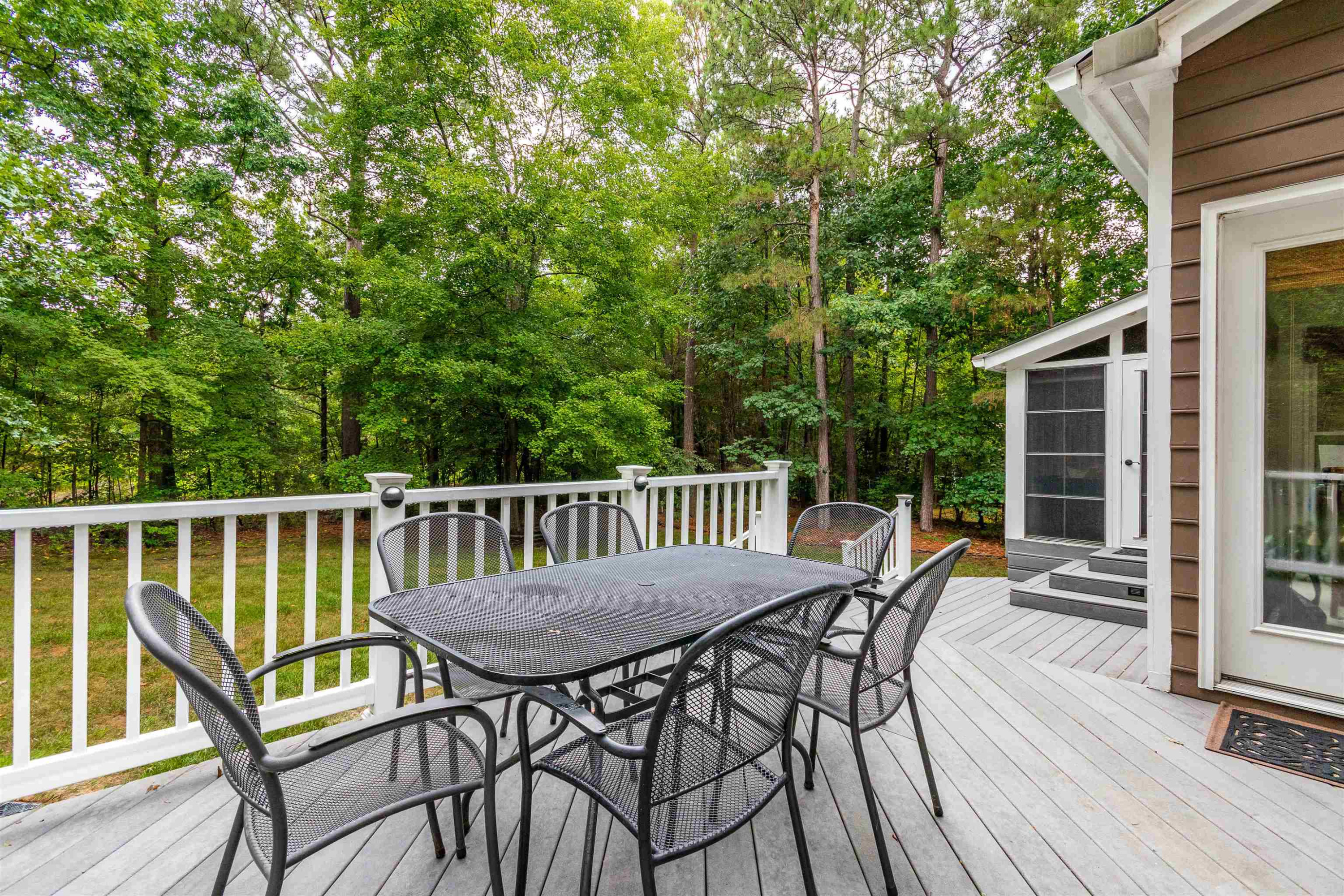 407 Catlin Road Cary, NC 27519 - Photo 36 of 42 a view of a two chairs and table in the balcony