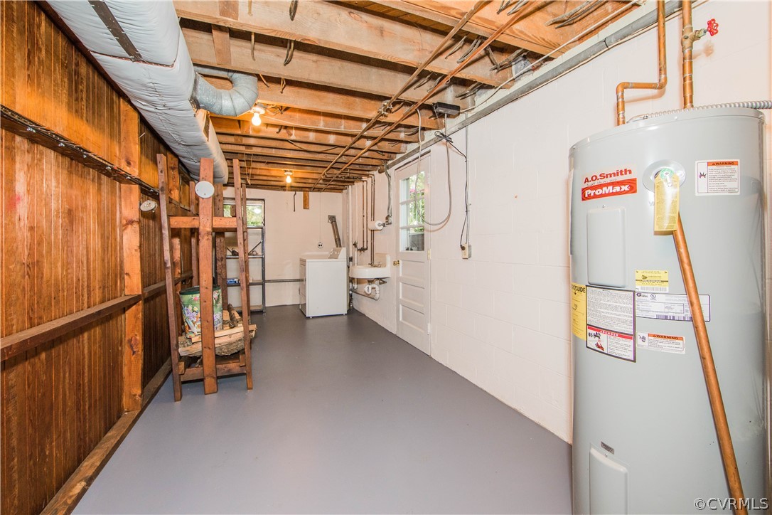 4013 Randolph Road North Chesterfield, VA 23236 - Photo 25 of 33 Large utility/storage room in basement with door t