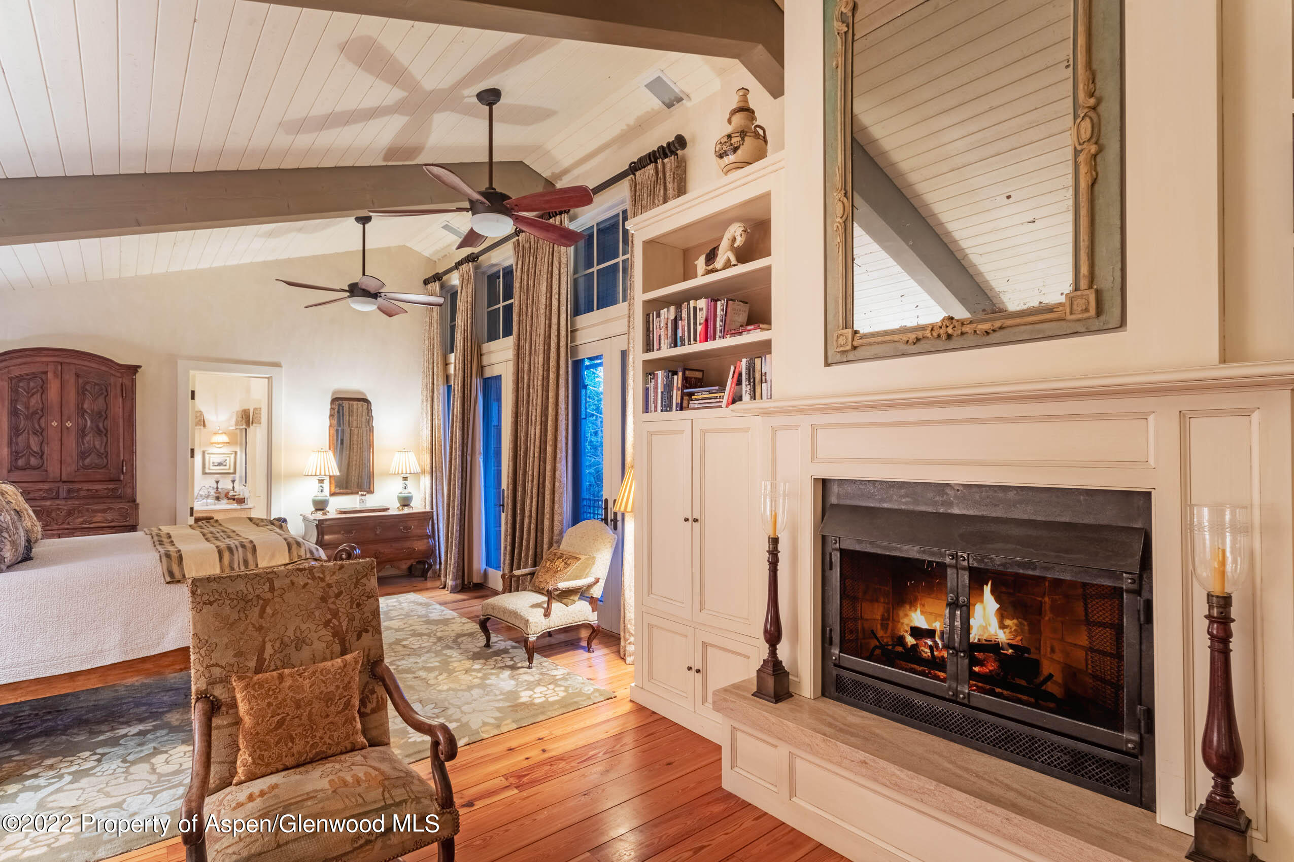 156 Eppley Drive Aspen, CO 81612 - Photo 18 of 44 Master Bedroom Fireplace