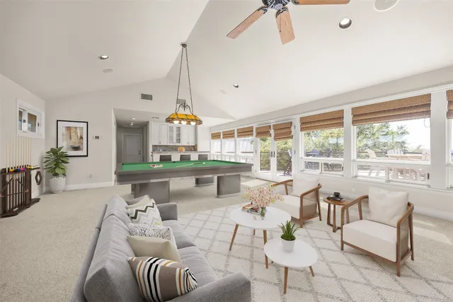 a very nice looking room with a large window