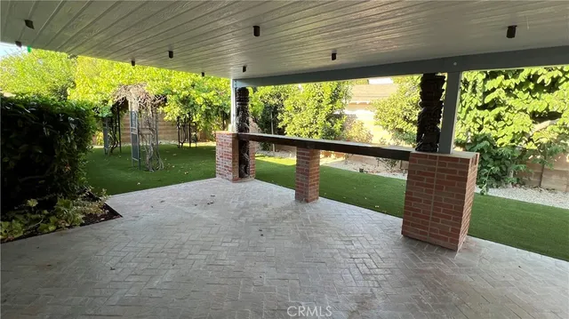 a view of outdoor space with seating