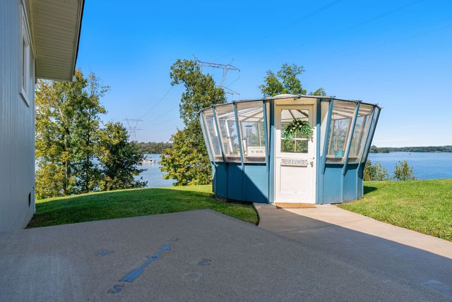 a front view of a house with windows