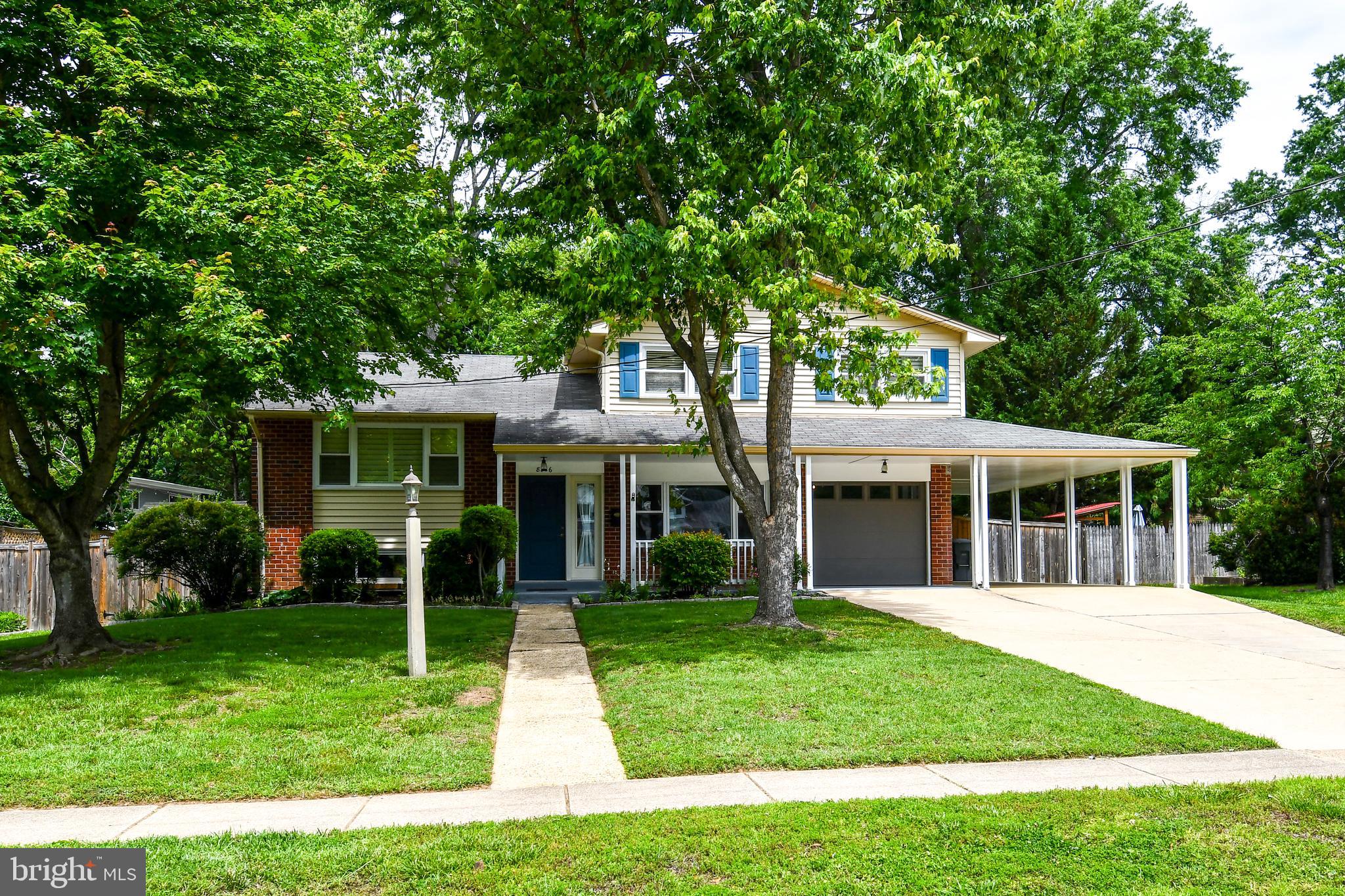 8916 Battery Road Alexandria, VA 22308 - Photo 1 of 53 Lvl front yd leading to front porch. Post light.